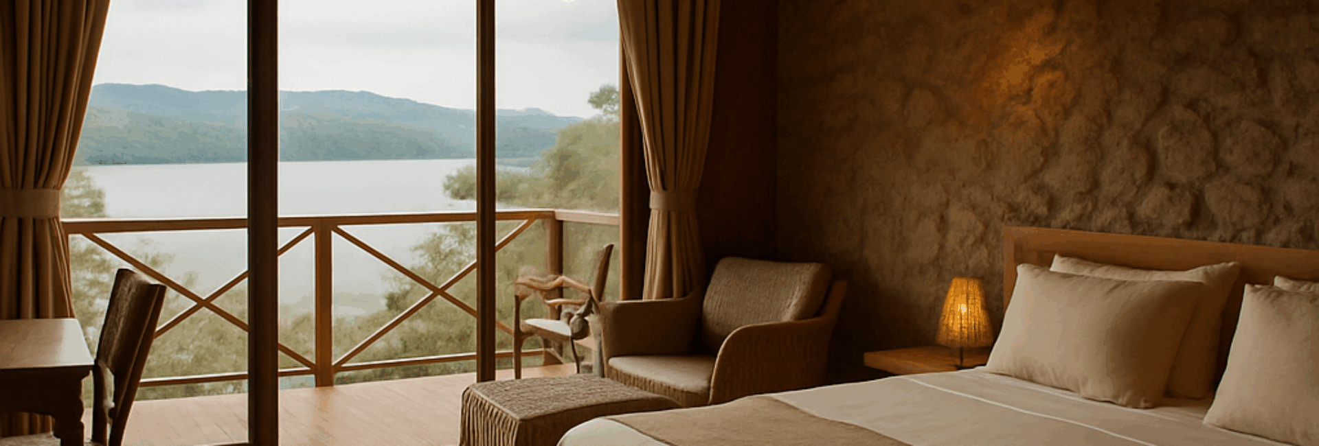 Garden Brick Lake House